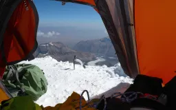 Altitude camp at peak Lenin