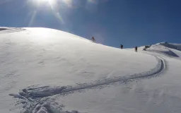 Ski touring in Suusamyr Kyrgyzstan 