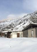 Village House During Winter on the way to Suusamyr