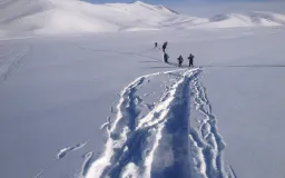 Snowshoeing in Kyrgyzstan 